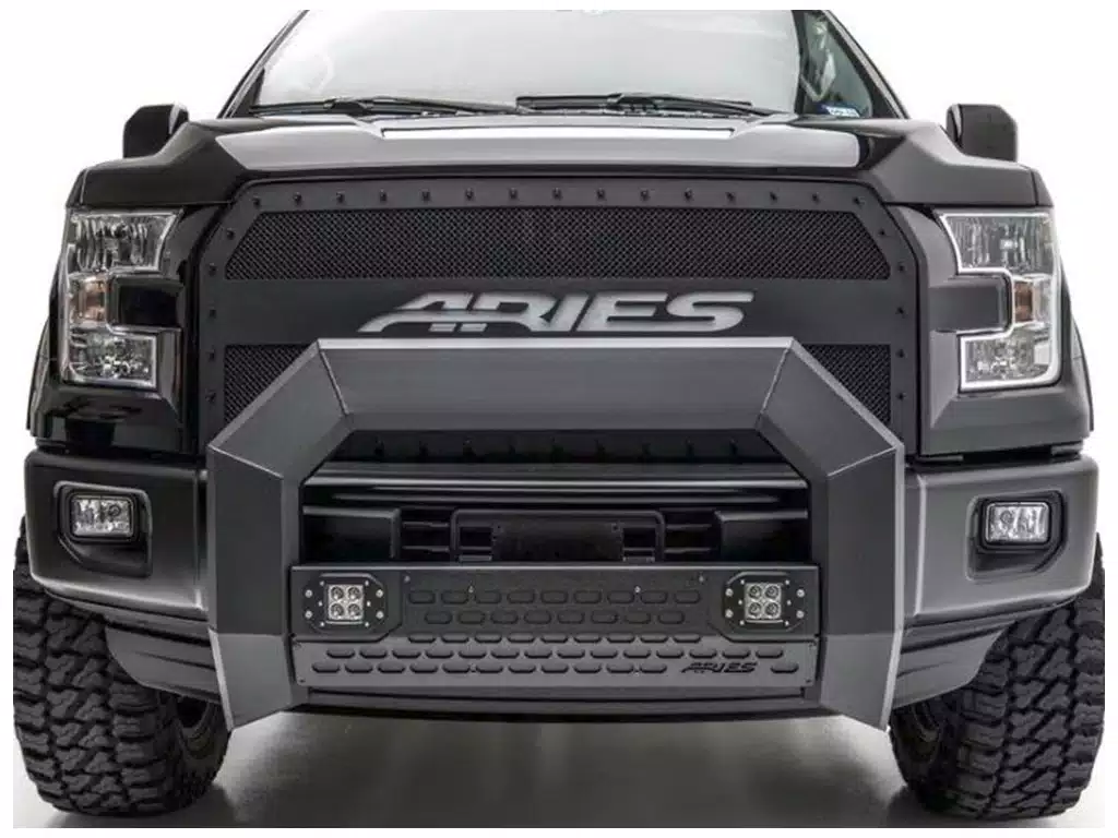 Aries AdvantEDGE Black LED Bull Bar - Image 3