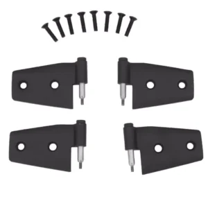 RealTruck Rampage Black Stainless Steel Door Hinges