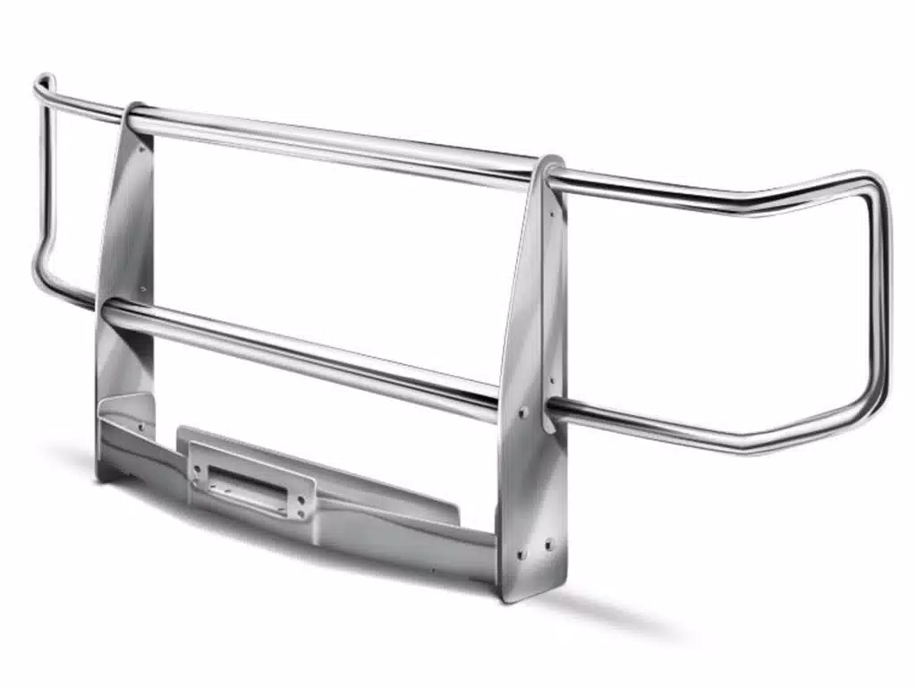 Go Industries Chrome Winch Grille Guard - Image 2