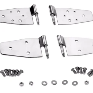 RealTruck Rampage Polished Stainless Steel Door Hinges